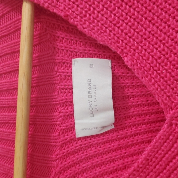 Lucky Brand pink oversized pink sweater 💓 - Picture 3 of 6